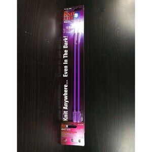 The Knit Lite - #3998 Purple + Extra Batteries - Lighted Tips - New!